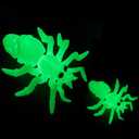 3D Printed Animals Toys,Skeleton Spider with Skull Head, Halloween Creepy,Cute Toy for Kids,Halloween Decorations,3D Printed Skull Spider for Parties(Luminous-Green)