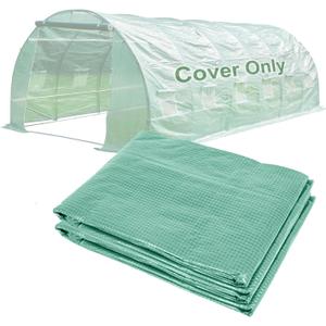 BPS Greenhouse Replacement Cover 20' x 10' x 7' Large Walk in Tunnel Outdoor Plant Gardening Greenhouse Cover (Frame NOT Included)