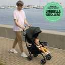 3Dlite Convenience Stroller, Green Lightweight Stroller with Aluminum Frame, Large Seat Area, 4 Position Recline, Extra Large Storage Basket Infant Stroller for Travel and More