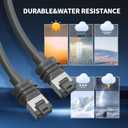 LUCMO 100FT/ 46M Starlink Gen 3 Cable 24AWG for Starlink Standard Generation 3, Replacement Extension Cable Waterproof Satellite Starlink Standard V3 (100FT 24AWG)
