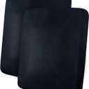 ANARACHON Leather Look Couch Cushion Covers Sofa Seat Slipcovers Sets Couches Furniture Protector for Sectional Armchair Loveseat Pets Kids Stretch Spandex Fabric ( Cushion Armchair, Navy), Set of 2, Small