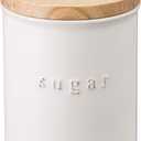 Yamazaki Home Tosca Ceramic Canister - Dry Food Kitchen Storage Container Organizer - Sugar - 15.25 Oz., 450 Ml