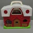 Farm Animal Toys for 1 2 3 Year Old Toddlers, Big Red Barn with Farm Mat & Animals & Tractor Toy for Boys Girls, Montessori Learning Interactive Barn Set for Kids 1-3, Ideal Christmas Birthday Gifts