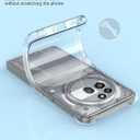 Case for Nothing Phone 3a Pro, Clear Cover with Reinforced Corner Bumper Camera Protection Slim Fit Shockproof Flexible TPU Case for Nothing Phone (3a) Pro - Transparent