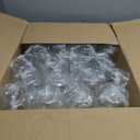 48 Stemless Plastic Wine Glasses - 12oz Clear Disposable Party Cups for Parties - Wine Tumblers