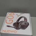 NUBWO Wireless Gaming Headset with Mic for Ps5 Ps4 PC, Zero Interference, 100-Hour Battery All-Day Play, 23ms Sync for Fortnite & Call of Duty/FPS Gamers, Triple Mode All Devices Compatible - Orange