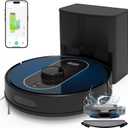 Robot Vacuum and Mop Self-Emptying: 5000Pa Robotic Vacuum 5-In-1 LiDAR Navigation, Real-Time Mapping/No-Go Zones for 60 Days Hands-Free Cleaning, Alexa/APP Robot Vacuum Cleaner for Hard Floor & Carpet