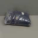 H.VERSAILTEX Linen Blackout Curtains 84 Inches Long 100% Absolutely Blackout Thermal Insulated Textured Linen Look Curtain Draperies Anti-Rust Grommet, Energy Saving with White Liner, 2 Panels, Navy