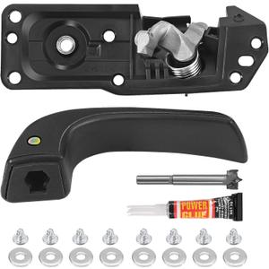 Yinlowa Front Left Driver Side Interior Door Handle Kit Replacement for 2007-2013 Chevy Silverado Tahoe Suburban Avalanche, GMC Sierra Yukon XL, Cadillac Escalade, Replaces 20833606 20871488 80374
