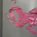 Avidlove Women Lingeries Deep V Teddy Lingerie Sexy Lace Bodysuit Cut Out One Piece Mini Babydoll Pink Large