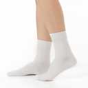 Losa Kute Super Soft Crew Socks Cozy Causal Athletic Socks 6 Pairs (White, M)