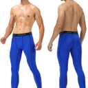 Runhit Mens Compression Pants Running Tights Pockets Sports Leggings Spandex Workout Cycling Athletic Thermal