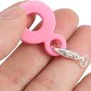 PRETYZOOM 16Pcs Silicone Straw Charm Adapters for Reusable Drinking Straws Hanging Ornaments and Pendant Accessories for Cups and Tumblers