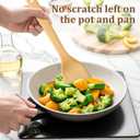 HANSGO Bamboo Kitchen Utensils Set  6-Piece Wooden Cooking Set for Nonstick Cookwares and Cast Iron Pans, Durable Wooden Spoons, Perfect Housewarming Gifts, Apartment Essentials