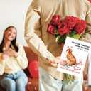 2 x Cute Valentines Day Card Gifts for Dog Lover Dad Mom, Valentines Day Gifts for Him Her from Dogs (LD299)