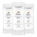 Dove Aluminum Free Deodorant for Women 3 Count Cotton Flower & Sandalwood 72 hour odor protection 2.6 oz