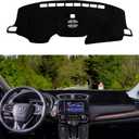 Dashboard Cover Mat Custom Fit for 2017-2022 Honda CR-V Dash Cover Nonslip Dash Mat Protector Sunshade No Glare Black