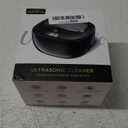 Ultrasonic Retainer Cleaner, 45kHz Dental Cleaning Pod for Dentures, Aligners, Night Guards & Jewelry, 150ML Denture Cleaner 2 Timed Modes & Travel Design (Black, 130ML Ultrasonic Machine)