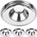 4 Pack Stainless Steel Slow Feed Dog Bowl - 11.8 Inch Stainless Steel Dog Bowls Small - Non-Skid Dog Food and Water Bowl - Feeding Weaning for Small Medium Large Dogs, Cat, Pets