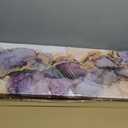 Abstract Purple and Gold Canvas Wall Art Living Room Bedroom Wall Decor Modern Marble Fluid Texture Prints Picture Watercolor Minimalist Foil Ink Poster Neutral Artwork for Bathroom Decorations 14x48