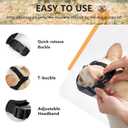 Short Snout Dog Muzzle with Soft Mesh, Breathable Wont Cover Forehead Bulldog Muzzle, Anti Biting Chewing Barking for Small Medium Large Dogs (L,Black)