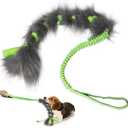 wodoca Christmas Dog Tug Toys Dog Rope Toys Pets Puppy Aggressive Chewers Toys Xmas Pet Gifts, Easy to GRAP Large Dogs Chew Toy Ideal for Training for Puppy, Middle Dogs Play Hand Made (Green)