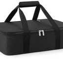 Insulated Casserole Carrier for Hot or Cold Food,Pie Carrier Bag Lunch Bag Tote for Potluck Parties/Picnic/Cookouts, Fits 9"x13" Baking Dish,Single Black