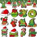 36pcs Christmas Tree Decorations - Wood Christmas Tree Hanging Ornament Holiday Xmas Ornaments Christmas Decorations Decor Home Indoors (36pcs)