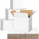 40-Pack-Small-Shipping-Boxes-6x6x6, Corrugated-Cardboard-Boxes-for-Packaging-Small-Business, White-Boxes-Mailers