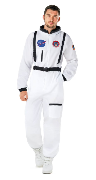 Morph Astronaut Costume Adult, Space Suit Men, Mens Halloween Costume Astronaut Suits, Nasa Costumes Adult, XL