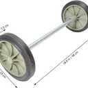 Garbage can Wheels Replacement Small Rubber Wheels with 19.49In Hollow Shaft for Easy Trash can Mobility Quiet Operation for Home Office (EXP 02/03/27)