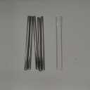 [Angled Tips] 5 Pcs 10" Reusable Bubble Tea Straws & Smoothie Straws, 0.5" Wide Stainless Steel Straw, Metal Straw for Boba, Tapioca Pearl, Milkshakes, Jumbo Drinks | 2 Cleaning Brushes