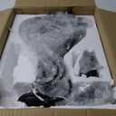 PAPAYA Farmhouse Chandelier 6-Light Black Industrial Classic Candle Ceiling Rustic Pendant Lights Fixture for Dining Living Room Bedroom Kitchen Island Hanging Lighting Black