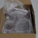 Tioncy 12 Pcs Sugar Bowls with Lid and Spoon Ice Cream Hot Cocoa Chocolate Toppings Bar Supplies Container Acrylic Candy Dispenser with Tag for Condiment Jars Christmas (7.1 oz,Clear)