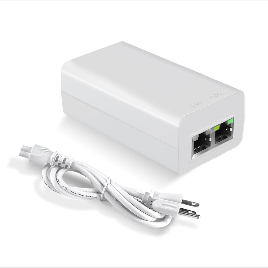 10Gbps PoE+ Injector 30W IEEE802.3at/af Compliant, Supplies PoE(15.4W) or PoE+(30W) Power Over Ethernet Distances Up to 328ft, PoE Injector Adapter for Camera/Access Point/IP Phones, EN30GT-10