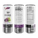 CELSIUS Sparkling Grape Rush, Sugar Free Energy Drink, 12 Fl Oz (Pack of 12) (EXP 11/30/26)