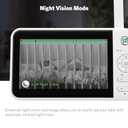 LeapFrog LF2415 Baby Monitor, 5 IPS LCD Screen, 1000ft Range, Night Vision, Soothing Lullabies, NightLight, 2-Way Audio, Temperature Sensor, SecureTransmission No WiFi