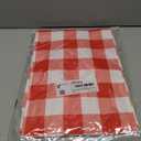 Smiry Picnic Table Cloth 2 Pack, Waterproof Elastic Fitted Tablecloths for 4FT Rectangle Tables, Washable Polyester Buffalo Plaid Tablecloth for Camping, Dining & Christmas(Red & White, 30" x 48")