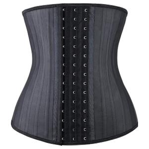 YIANNA Women's Underbust Latex Sport Girdle Waist Trainer Corsets Hourglass Body Shaper M