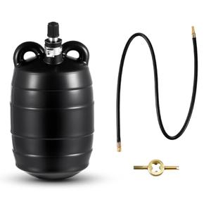 Glooglitter Inflatable Pipe Plug Sewer Test Plug Rubber Plumbing Test Balloon Ball for Sewage Pipeline Inspection (3 Inch,with 39.37 Rubber Extension Hose)