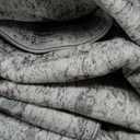 Soalmost 7x9 Area Rug for Living Room Washable Abstract Vintage Soft Thin Indoor Floor Non-Slip Carpet for Bedroom Dining Room Grey