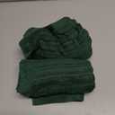 Jacquotha 2-Pack Hand Towels (Forest Green) Ribbed Kitchen & Bathroom Premium Cotton Towels 13 x 29, Soft and Quick Drying 480 GSM