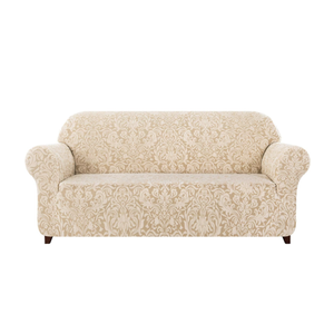 SUBRTEX Sofa Slipcover 1-Piece Jacquard Damask Couch Cover High Stretch Furniture Protector for Armchair in Living Room for Kids, Pets(Medium)