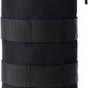 MOLLE Water Bottle Holder Tactical Nylon Bottle Pouches Hydration Carrier for Belt/Backpack/Vest/Bike Sports Outdoor Hiking Camping Hunting Fishing (Inside Diameter: 3 1/4", Black)