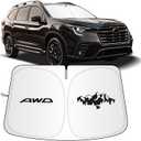 for Subaru Ascent Sun Shade 2019-2025 2026, Car Front Window Covers Sun Visor Protector, Foldable Blocks UV Rays Windshield Sunshade for Subaru Ascent Accessories