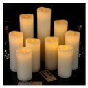 Vinkor Flameless Candles Battery Operated Candles Real Wax Pillar LED Candles with 10-Key Remote and Cycling 24 Hours Timer, 14 Candles