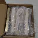 10 Pack 5 Inch Brushed Gold Cabinet Pulls Soild Zinc Alloy Gold Cabinet Handles - Brass Dresser Drawer Pulls for Kitchen Cabinet Hardware Zinc Alloy Handles (5 Inch(128 mm) Hole Centers)