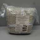 YnM Chunky Throw Blanket, Medium-Weight, Hand Knitted, Skin Friendly, Ventilated and Breathable, Machine Washable, Home Dcor Piece for Couch, Sofa and Bed (Beige, 40x50 Inch)