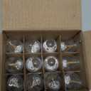 12 Pack C7 LED Christmas Bulbs, E12 Candelabra Base, 0.6W Warm White Dimmable Clear - Halloween Light Bulbs for Indoor/Outdoor String Lights, Patio Party Wedding Xmas Tree Replacement