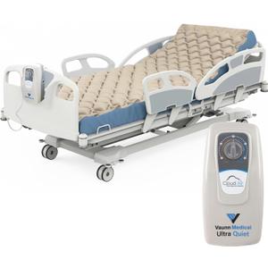 Vaunn Medical Cloud Air Whisper Quiet Alternating Air Pressure Mattress Topper with Pump Twin Size 36" x 78" x 3" (Standard)